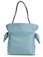Loewe 'flamenco' Shoulder Bag, Women's, Blue, Calf Leather