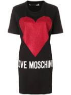 Love Moschino Logo T-shirt Dress - Black