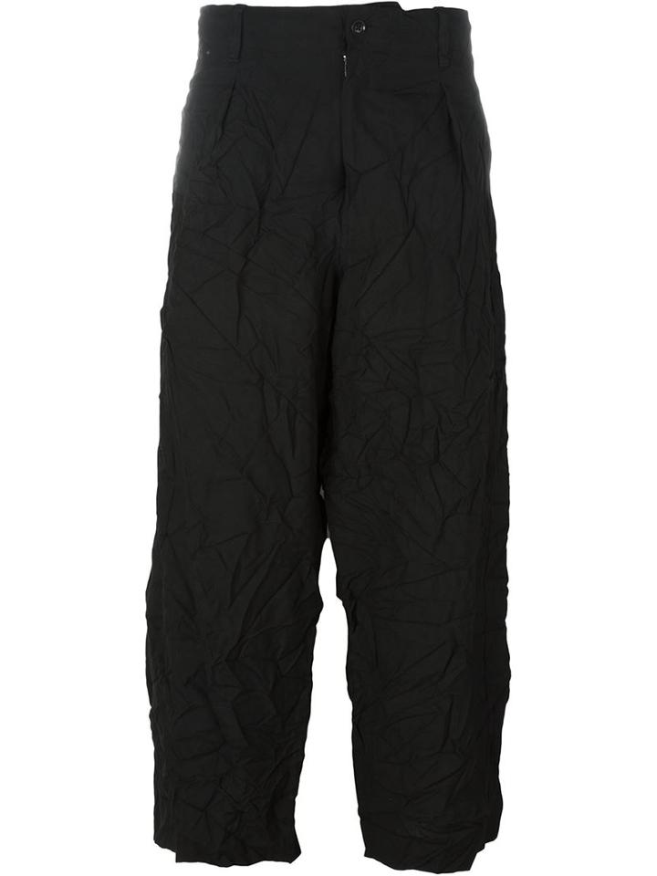 Yohji Yamamoto Creased Effect Trousers