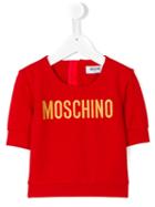 Moschino Kids - Logo Embroidered Top - Kids - Polyamide/spandex/elastane/viscose - 4 Yrs, Red