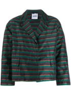 Aspesi Striped Boxy Jacket - Green
