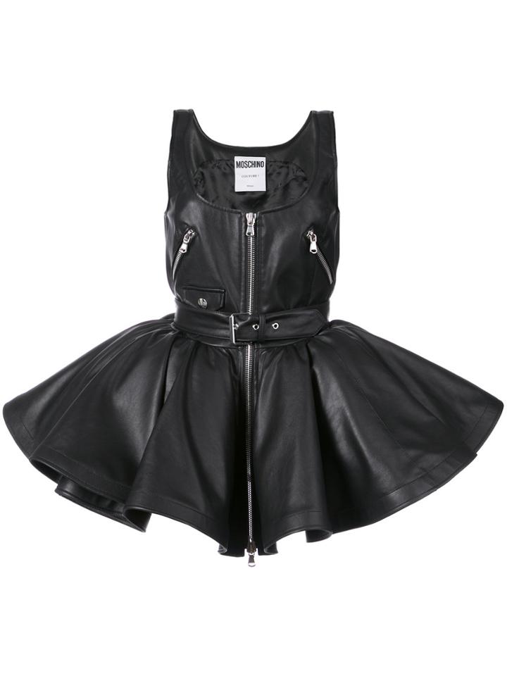 Moschino Dramatic Peplum Top - Black