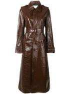 Ami Alexandre Mattiussi Patent Leather Overshirt - Brown