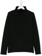 Elisabetta Franchi La Mia Bambina High Neck Top - Black