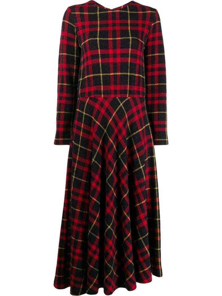 Harris Wharf London Tartan Dress - Red