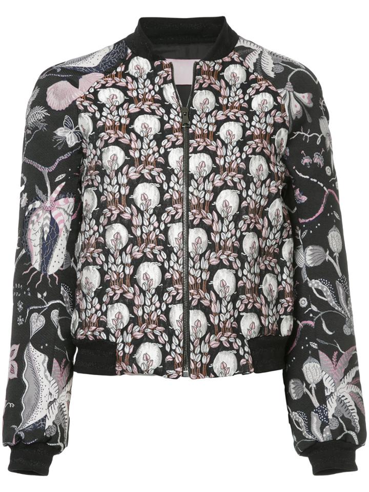 Giamba Jacquard Bomber Jacket - Black