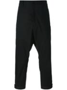 Y-3 Drop-crotch Trousers, Men's, Size: Small, Black, Cotton/polyurethane