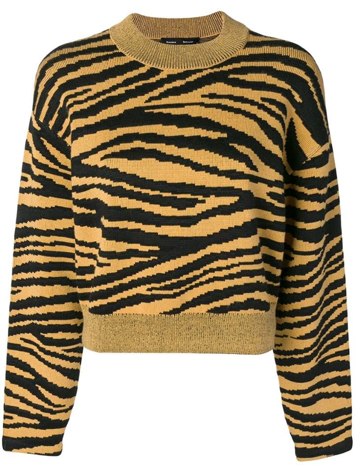 Proenza Schouler Cropped Jumper - Yellow & Orange
