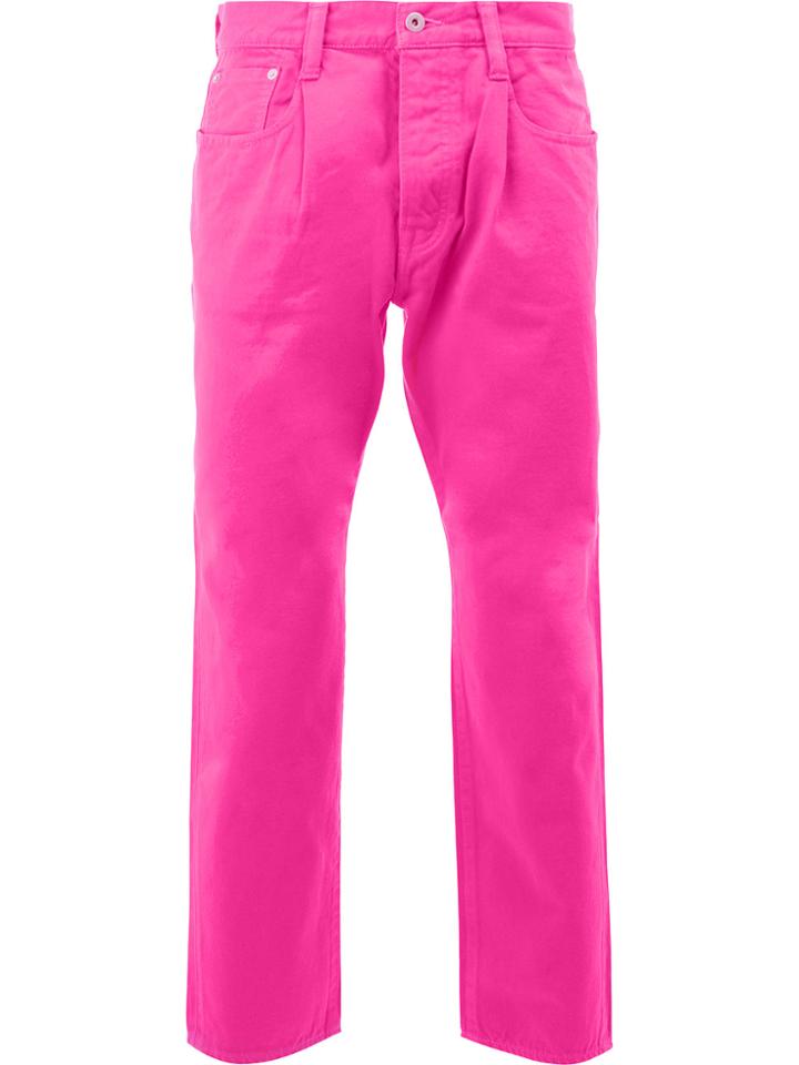 Ganryu Comme Des Garcons Straight Trousers - Pink & Purple