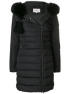 Peuterey Fur Hood Padded Coat - Black