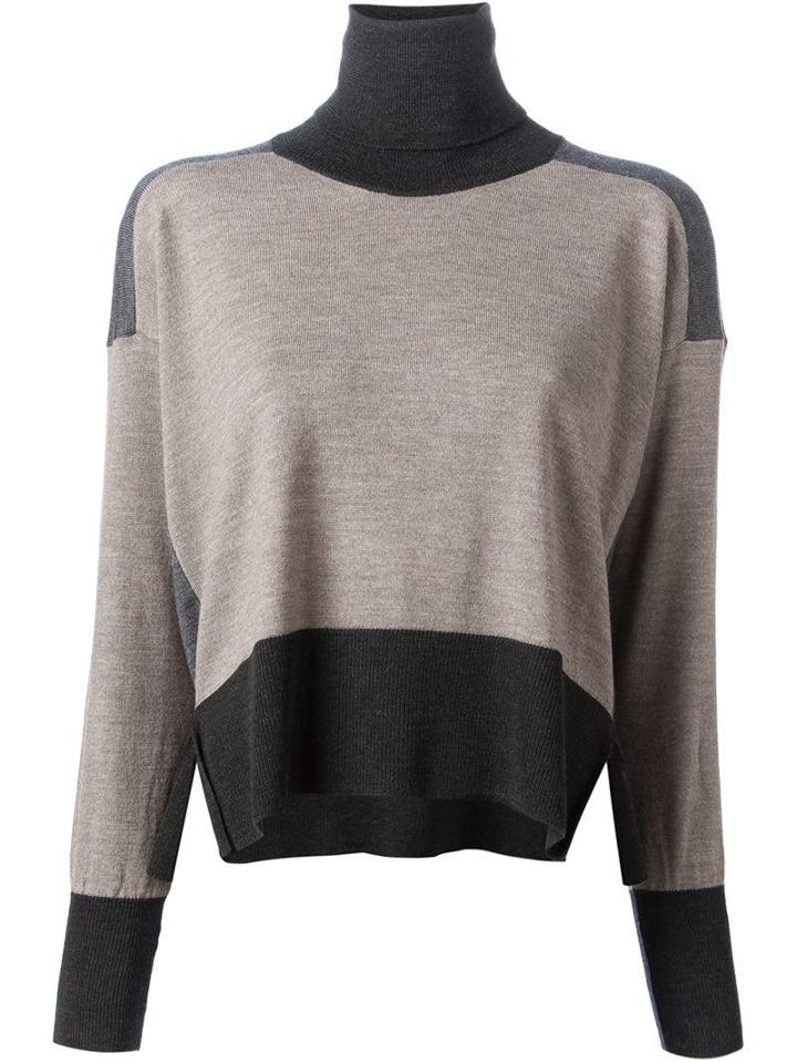 Mm6 By Maison Martin Margiela Tri-colour Turtle Neck Sweater