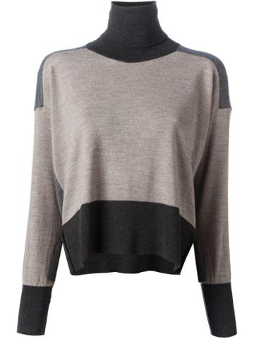 Mm6 By Maison Martin Margiela Tri-colour Turtle Neck Sweater