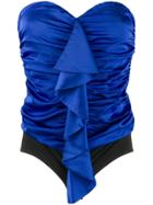 Nineminutes Off-shoulder Ruched Top - Blue