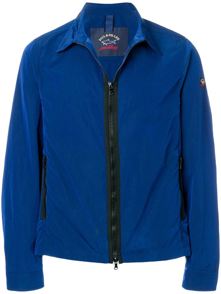Paul & Shark Zipped Fitted Jacket - Blue