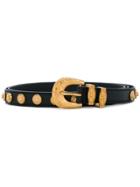 Versace Medusa Badge Belt - Black