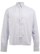 Y / Project Striped Shirt, Men's, Size: 46, White, Cotton