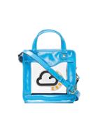 Anya Hindmarch Blue Small Weather Rainy Day Patent Leather Cross-body
