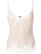 Carine Gilson Décolleté Camisole, Women's, Size: Small, Pink/purple, Silk