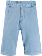 Perfection Washed Look Bermuda Shorts - Blue