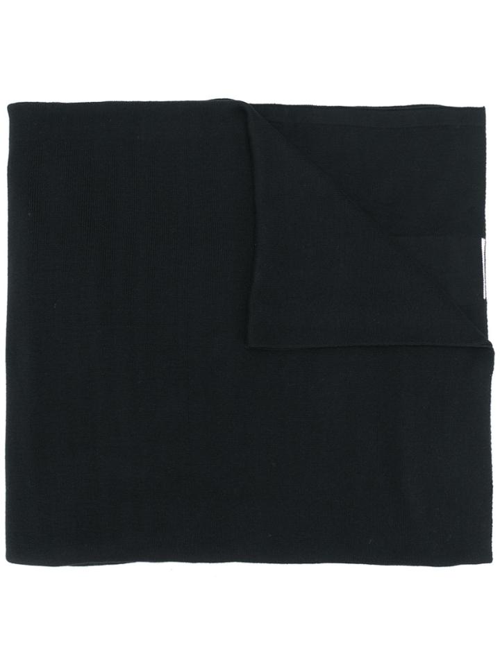 Givenchy Logo Patch Scarf - Black