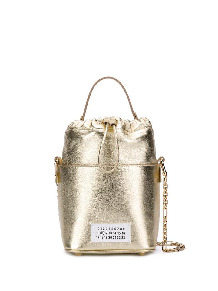 Maison Margiela Logo Bucket Bag - Gold