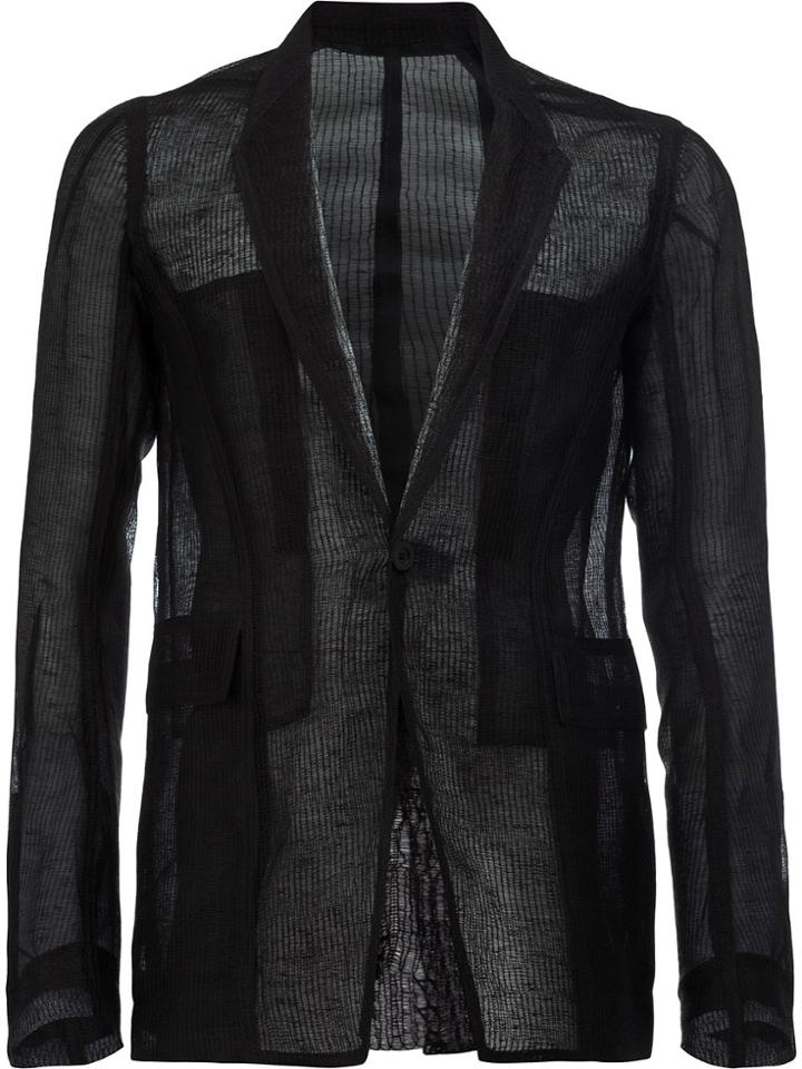 Rick Owens Knitted Blazer - Black