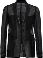 Rick Owens Knitted Blazer - Black