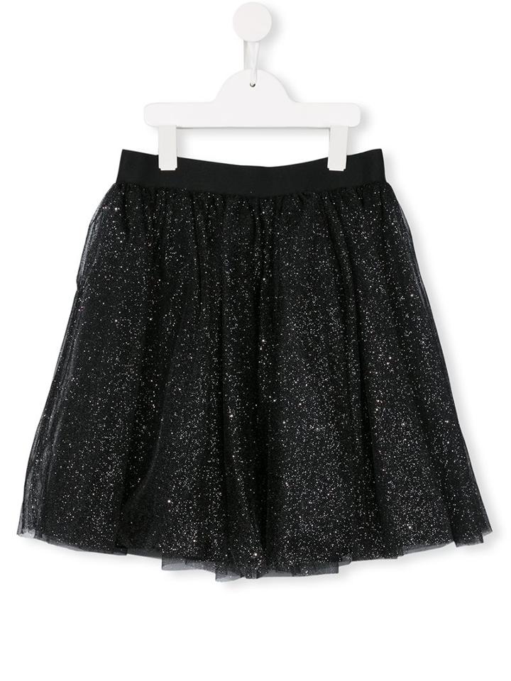 Loredana Sparkly Pleated Tulle Tutu, Girl's, Size: 11 Yrs, Black