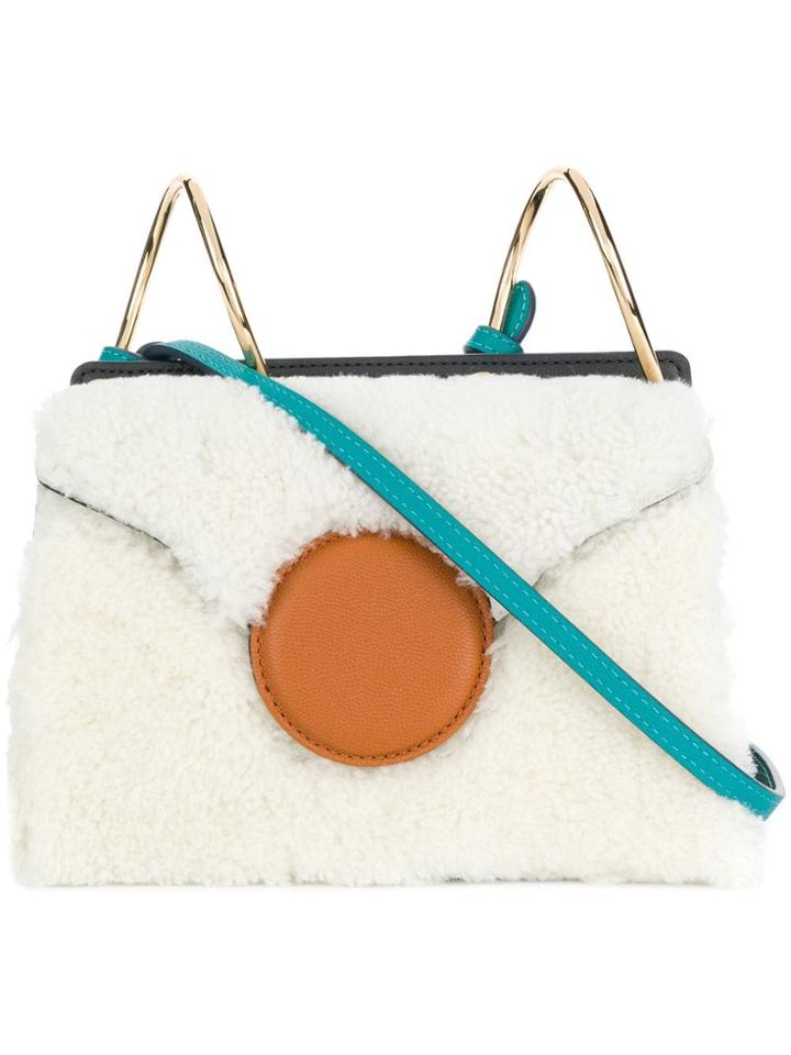 Danse Lente Shearling Crossbody Bag - Blue