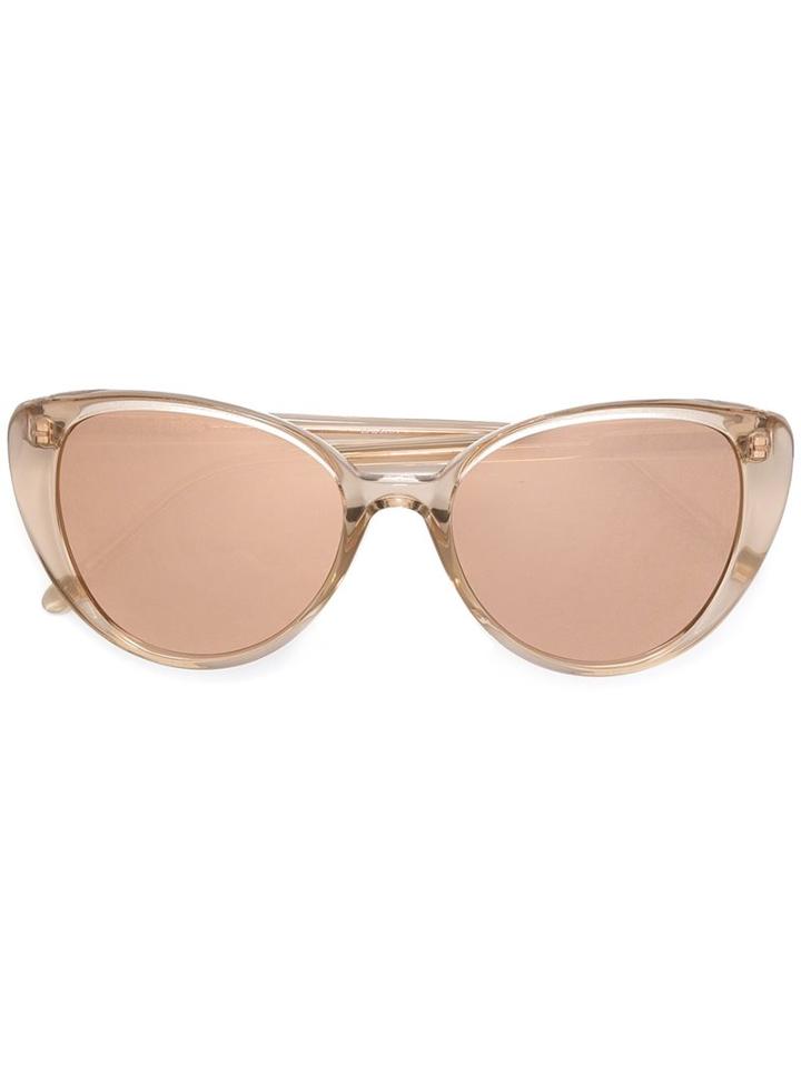 Linda Farrow Cat Eye Sunglasses, Women's, Pink/purple, Plastic/metal (other)