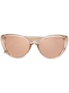Linda Farrow Cat Eye Sunglasses, Women's, Pink/purple, Plastic/metal (other)