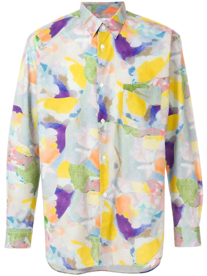 Comme Des Garçons Shirt Tie-dye Print Shirt - Multicolour