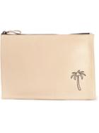 Tomas Maier 'portatutto' Palm Tree Clutch, Women's, Nude/neutrals