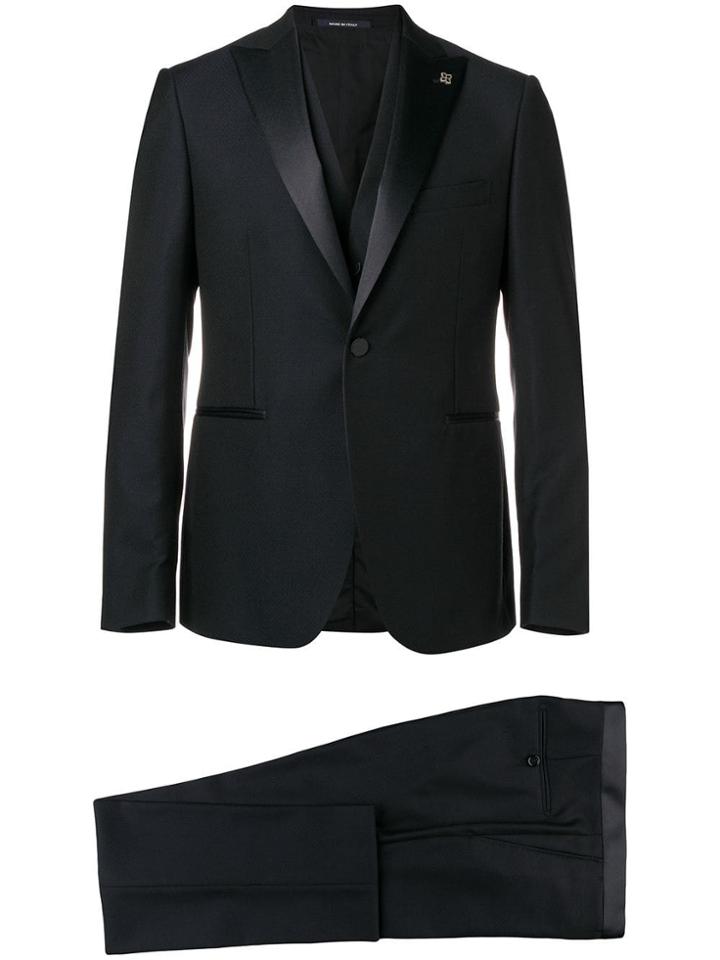 Tagliatore Three Piece Tuxedo Suit - Blue