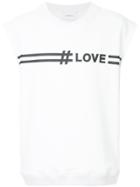 Ports V Love Slogan Sleeveless Top - White