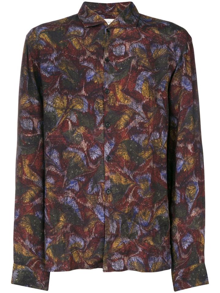 Lemaire Printed Shirt - Blue