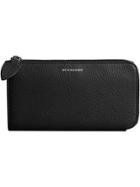 Burberry Two-tone Leather Ziparound Wallet And Coin Case - Black