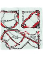 Versus Chain Print Scarf - Green