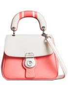 Burberry The Small Dk88 Top Handle Bag With Geometric Print - Pink &
