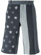 Givenchy Star Patch Shorts, Men's, Size: Medium, Grey, Cotton