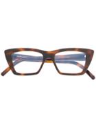 Saint Laurent Eyewear Sl 291 Glasses - Brown