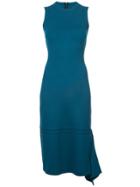Rosetta Getty Asymmetric Fitted Dress - Blue