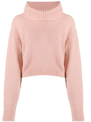 Semicouture Roll-neck Sweater - Pink