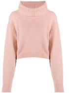 Semicouture Roll-neck Sweater - Pink