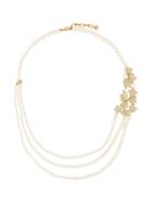 Shaun Leane Cherry Blossom Pearl And Diamond Necklace - Nude &