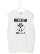Moschino Kids - Logo Print Tank Top - Kids - Cotton - 14 Yrs, White