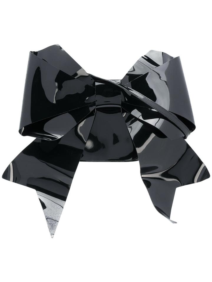 Mm6 Maison Margiela Bow Shoulder Bag - Black