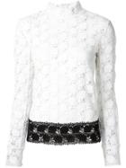 Yigal Azrouel Hibiscus Lace Blouse