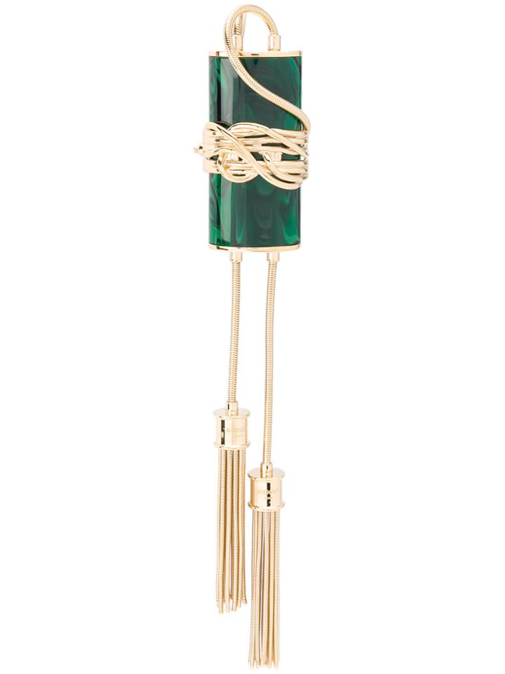 Balmain Minaudière Wristlet-clutch - Green
