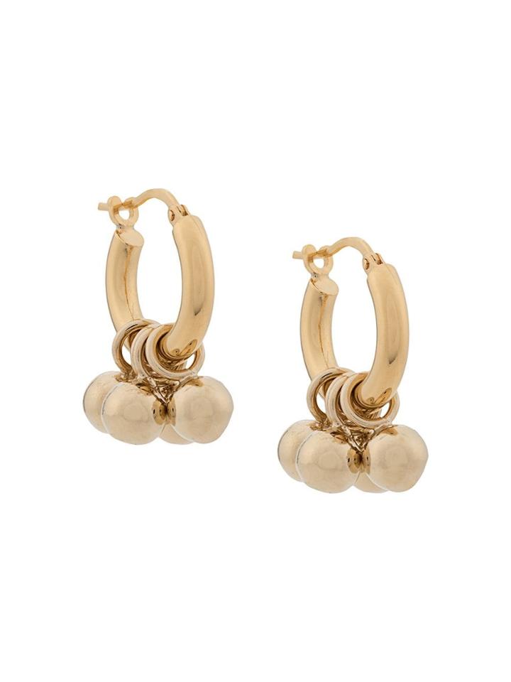 Jil Sander Hoop Earrings - Gold